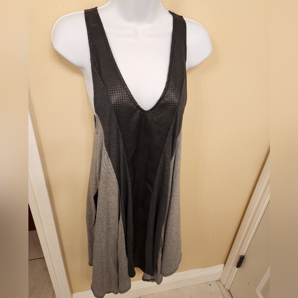 Elegant Gray Midi Dress